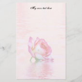 浮動バラレターひな形 便箋 (正面)