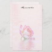 浮動バラレターひな形 便箋 (正面/裏面)