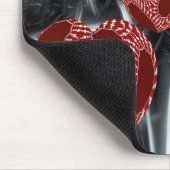 浮動ファンタジーフラクタルアートハートマウスパッド マウスパッド (コーナー)