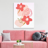 浮動フローラボホ キャンバスプリント (インサイチュ (リビング))