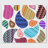 浮動ペイズリー ラッピングペーパー (フラット)