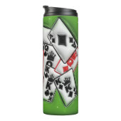 浮動ポーカーカード3D膨張タンブラー タンブラー (回転右)