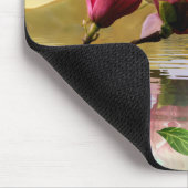 浮動マグノリア花ファインアートマウスパッド マウスパッド (コーナー)