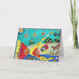 浮動レディーグリーティングカード シーズンカード