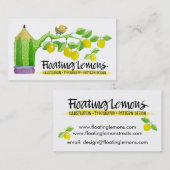 浮動レモン名刺 名刺 (正面/裏面)