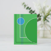 浮動円11抽象デザインはがき ポストカード (スタンド正面)