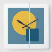 浮動円4壁時計 スクエア壁時計 (正面)