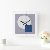 浮動円4 スクエア壁時計 (ホーム)