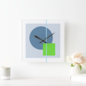 浮動円4 スクエア壁時計 (ホーム)