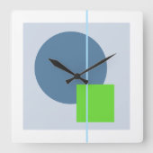 浮動円4 スクエア壁時計 (正面)