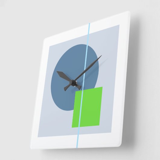 浮動円4 スクエア壁時計 (傾斜)