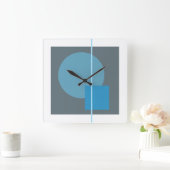 浮動円4 スクエア壁時計 (ホーム)