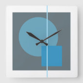 浮動円4 スクエア壁時計 (正面)