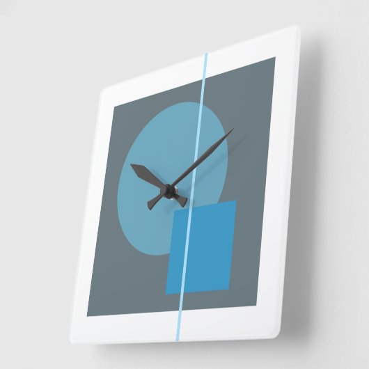 浮動円4 スクエア壁時計 (傾斜)