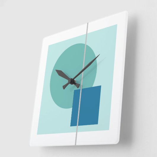 浮動円4 スクエア壁時計 (傾斜)