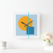 浮動円4 スクエア壁時計 (ホーム)