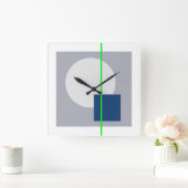 浮動円4 スクエア壁時計 (ホーム)