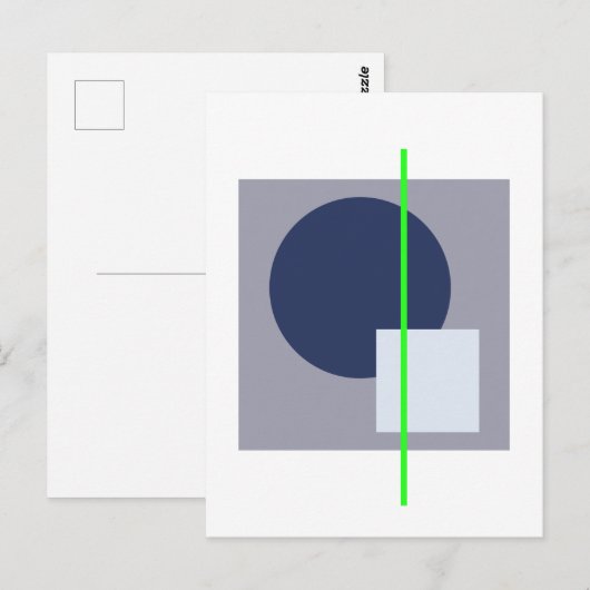 浮動円4 ポストカード (正面/裏面)