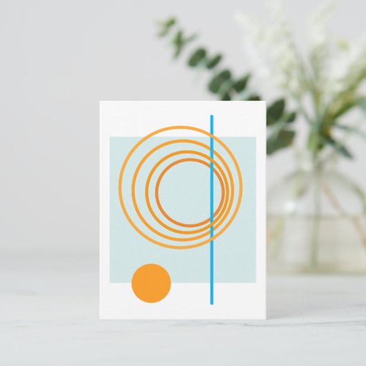 浮動円5 ポストカード (スタンド正面)