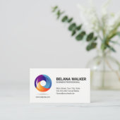 浮動円Orbロゴ 名刺 (スタンド正面)