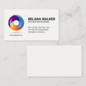 浮動円Orbロゴ 名刺 (正面/裏面)