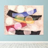 浮動型枠、抽象芸術アート、 キャンバスプリント (インサイチュ (ウッドフロア))