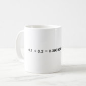 浮動小数点のマグ コーヒーマグカップ (正面左)