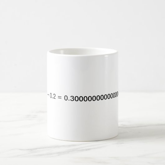 浮動小数点のマグ コーヒーマグカップ (中央)