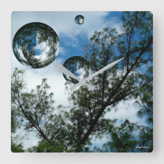 浮動小根 スクエア壁時計