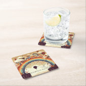 浮動気球 スクエアペーパーコースター (インサイチュ)