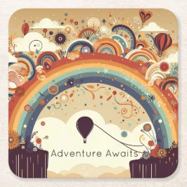 浮動気球 スクエアペーパーコースター