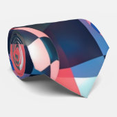 浮動球体パターンを持つ3Dチェッカーボードグリッド ネクタイ (ロール)