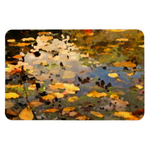 浮動紅葉抽象芸術 マグネット