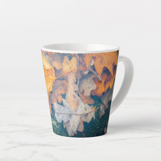 浮動紅葉 カフェラテマグ (右アングル)
