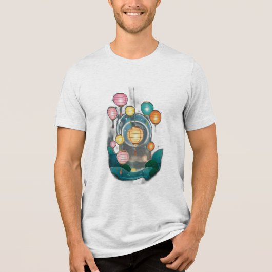 浮動紙灯篭フェスティバル トライブレンドTシャツ (正面)