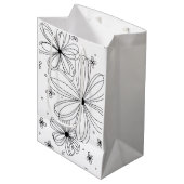 浮動花びらからカラー抱き枕 ミディアムペーパーバッグ (正面アングル)