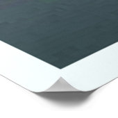 浮動花びらのストーンデザイン ポスター (角)