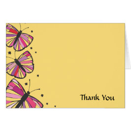 浮動蝶バルミツワーサンキューカード