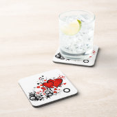 浮動赤いハート コースター (右側)