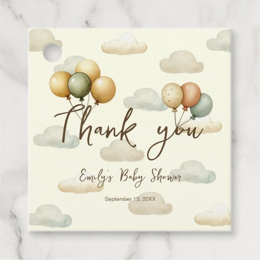 浮動風船の冒険サンキューイエロー フェイバータグ (正面)