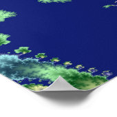 浮動 – フラクタルポスター ポスター (角)