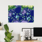 浮動 – フラクタルポスター ポスター (ホームオフィス)