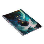 浮天城の船ファンタジーアート手帳 ノートブック (右側)