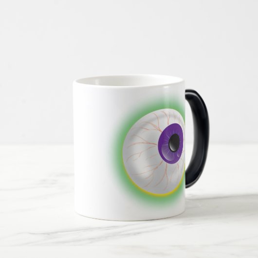 浮幽霊のよく出る浮きモンスターアイボールハロウィーン モーフィングマグカップ (正面右)