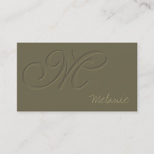 浮彫りにして下さい 名刺 (正面)