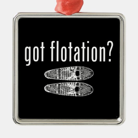 浮得雪の靴 メタルオーナメント (正面)