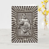 浮揚の仏のバースデー・カード カード (黄色い花)