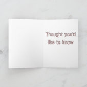 「浮気の妻」グリーティングカード カード (内部)