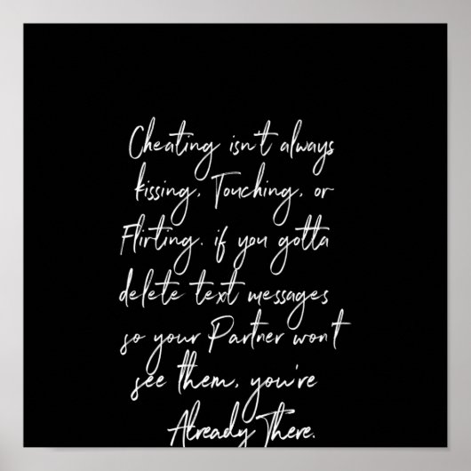 浮気は必ずしも触キスをするれたり浮気したりしない ポスター (正面)