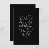 浮気やいちゃくちゃキスをするをするのが常ではない サンキューカード (正面/裏面)